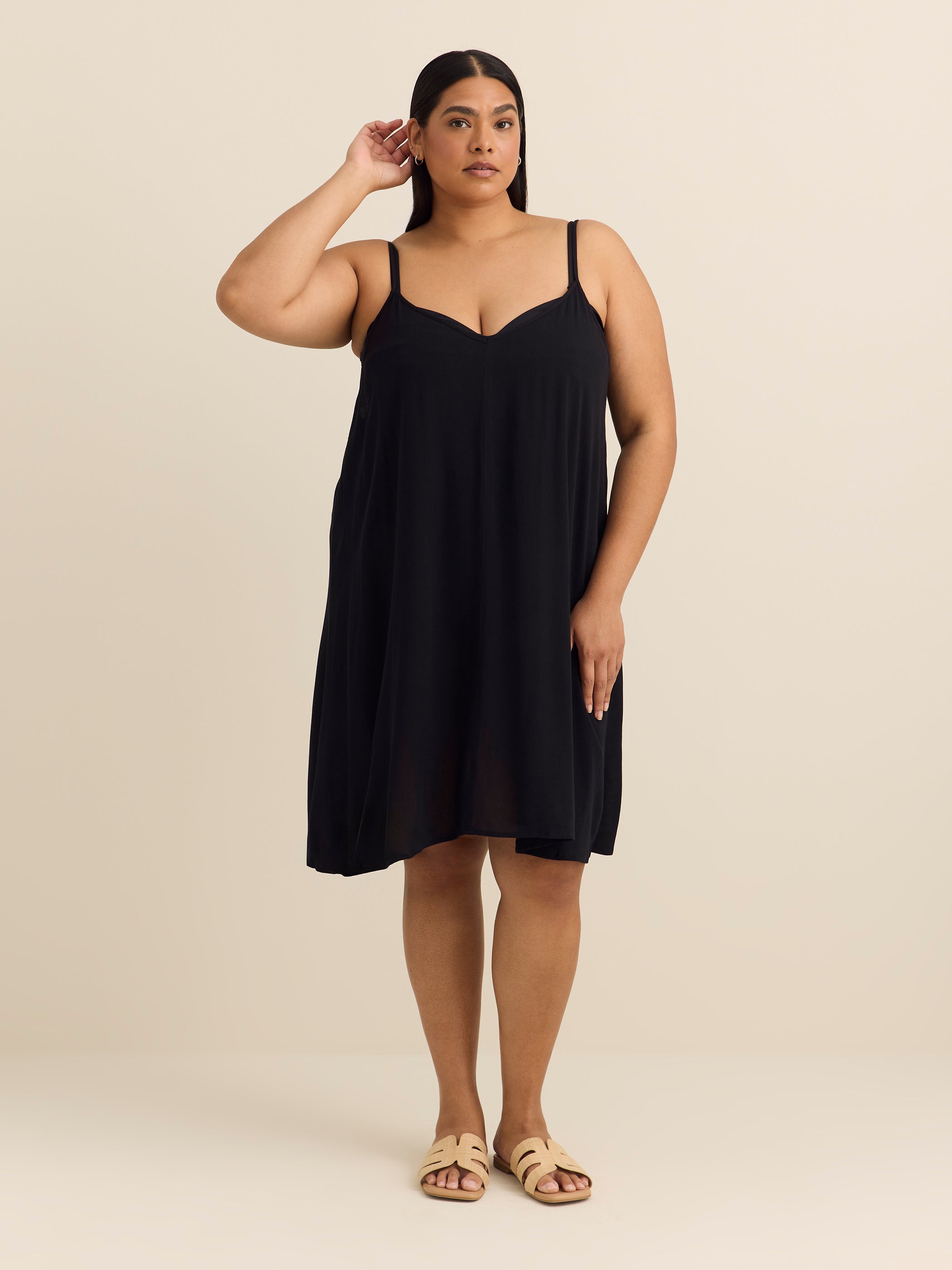 plus size black slip dress Plus Size Bias Cut Slip Dress – 2020AVE