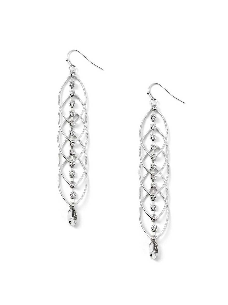 Long Pendant Earrings with Stones Long Pendant Earrings with Stones