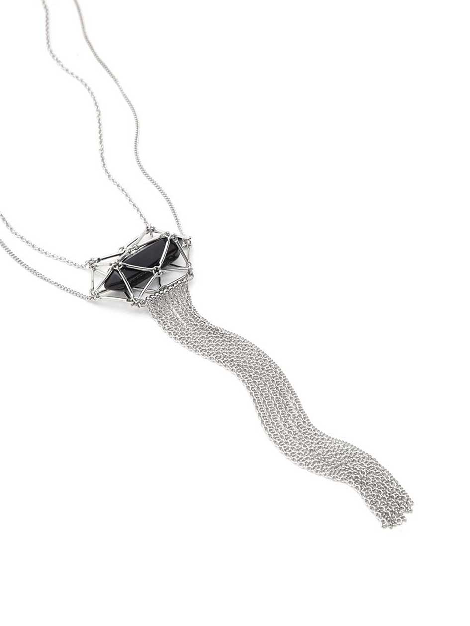 Long Necklace with Pendant Stone Long Necklace with Pendant Stone