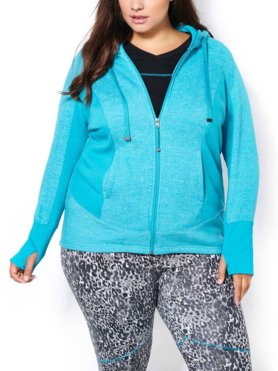 Essentials - Plus-Size Colour Block Hoodie Essentials - Plus-Size Colour Block Hoodie