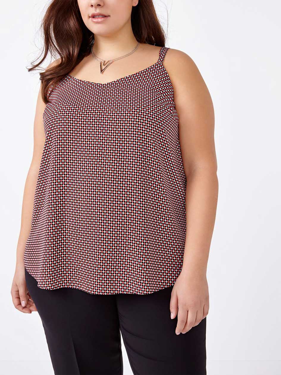Printed Dual-Layer Shell Top Printed Dual-Layer Shell Top