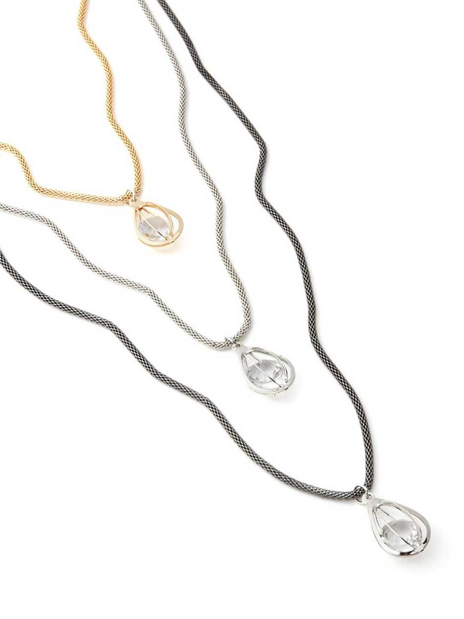 Multi-Chain Necklace with Pendants Multi-Chain Necklace with Pendants