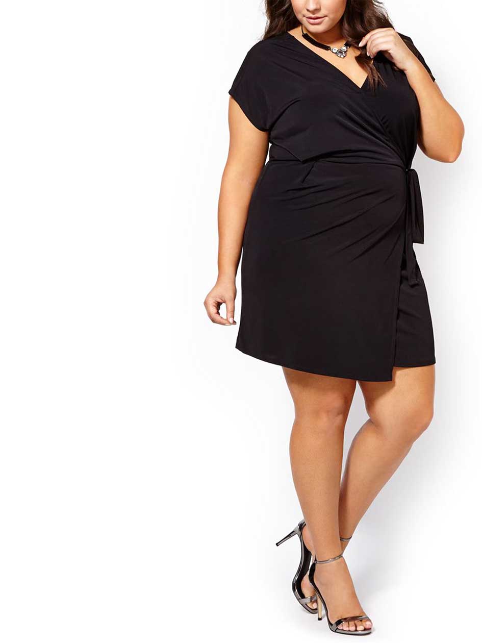 ONLINE ONLY - Short Sleeve Wrap Dress ONLINE ONLY - Short Sleeve Wrap Dress