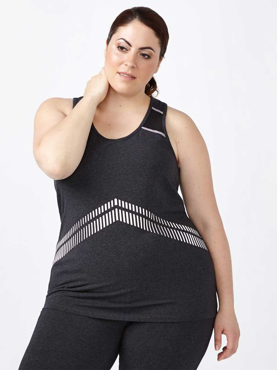 Essentials Tech - Plus-Size Reflective Tank Top Essentials Tech - Plus-Size Reflective Tank Top