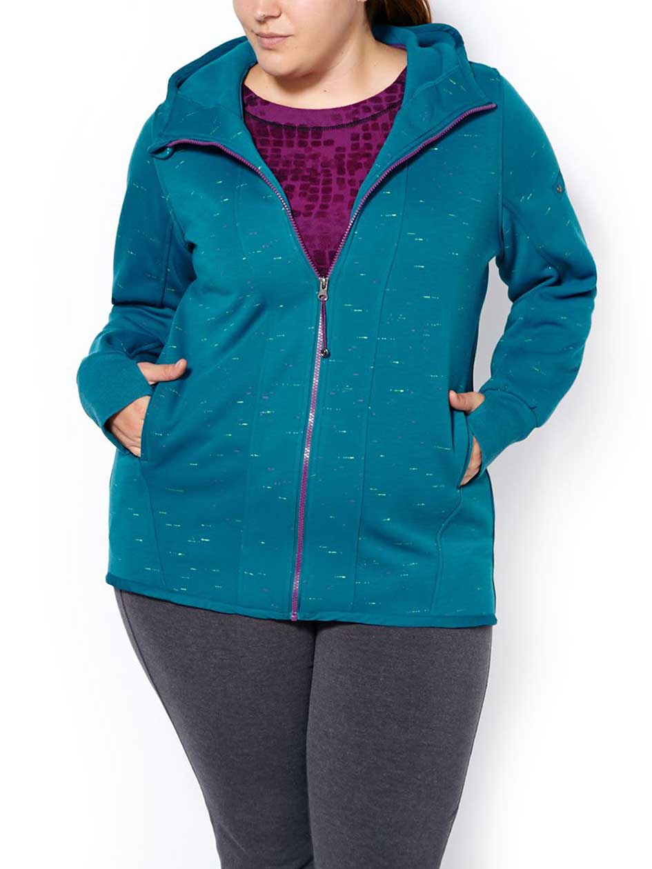 Sports - Plus-Size Fleece Zip Up Hoodie Sports - Plus-Size Fleece Zip Up Hoodie