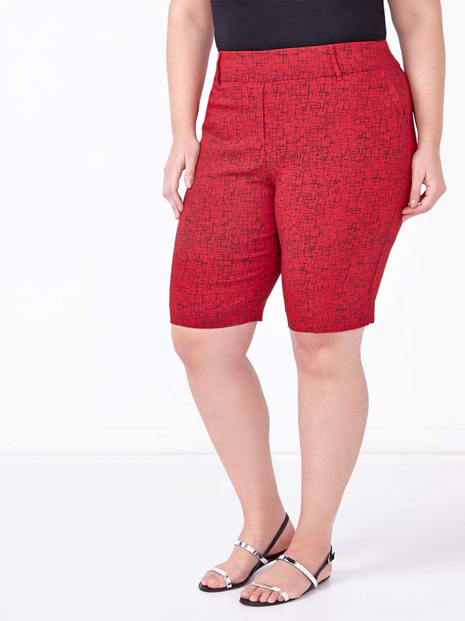 Savvy Printed Twill Bermuda Short Savvy Printed Twill Bermuda Short