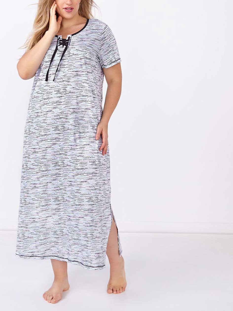 Ti Voglio Short Sleeve Long Cotton Sleepshirt Ti Voglio Short Sleeve Long Cotton Sleepshirt