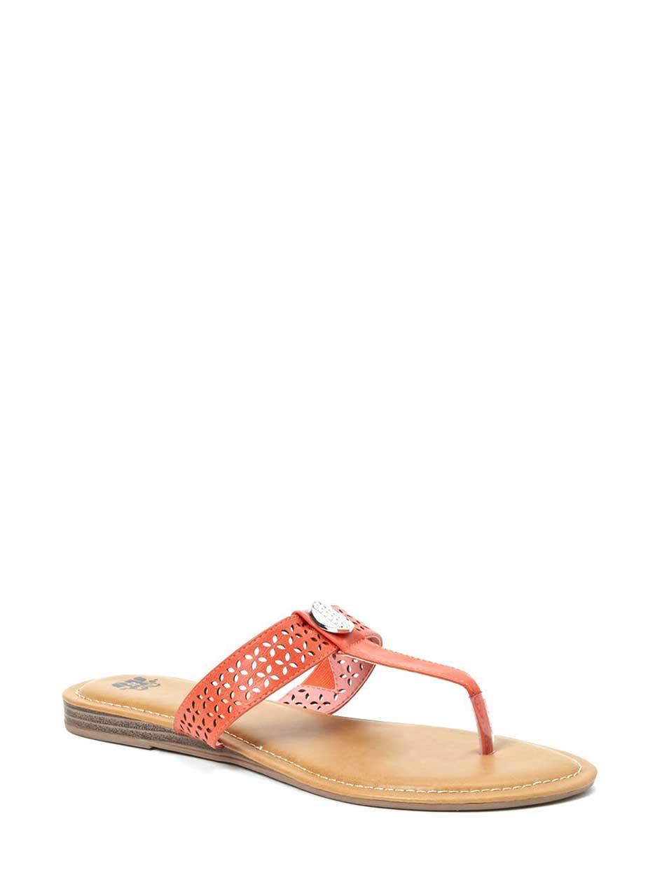 Wide-Width Faux-Leather Flip Flops Wide-Width Faux-Leather Flip Flops