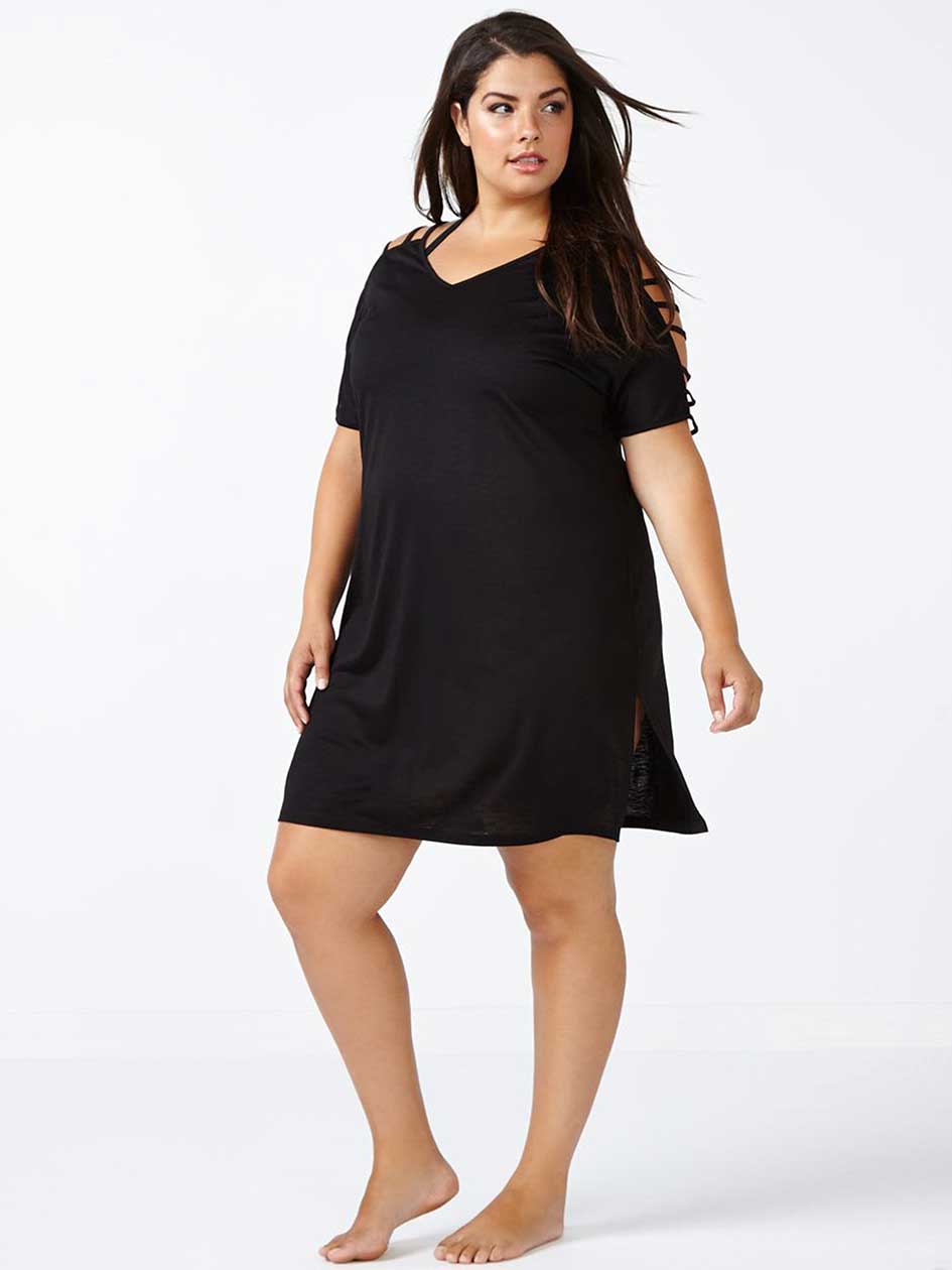 Sea - Short Sleeve Swim Cover Up Sea - Short Sleeve Swim Cover Up