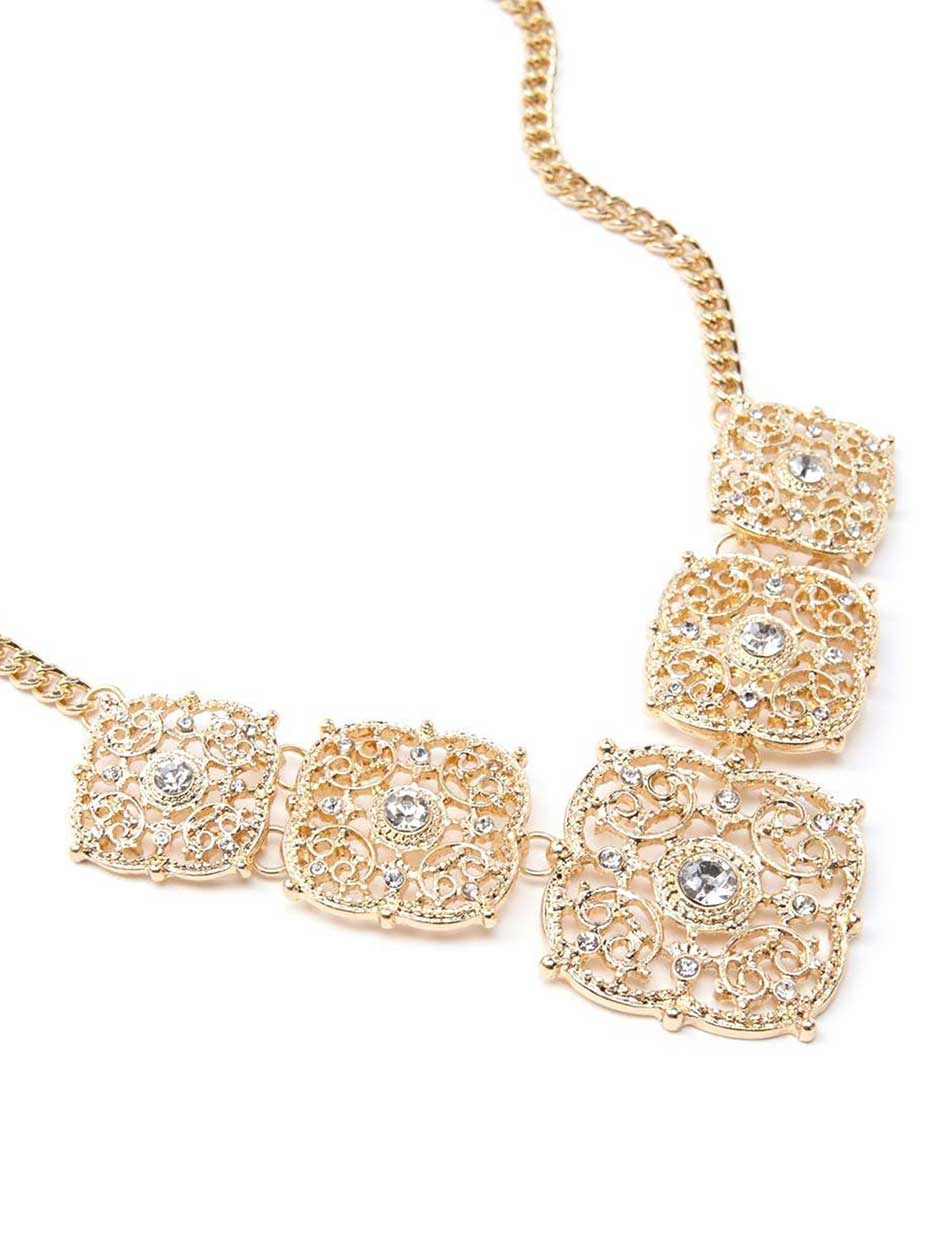 Short Necklace with Stones Short Necklace with Stones