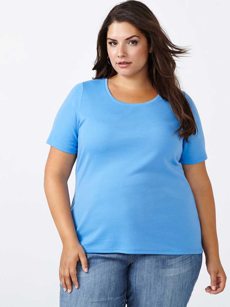 Curve Fit Scoop Neck T-Shirt Curve Fit Scoop Neck T-Shirt