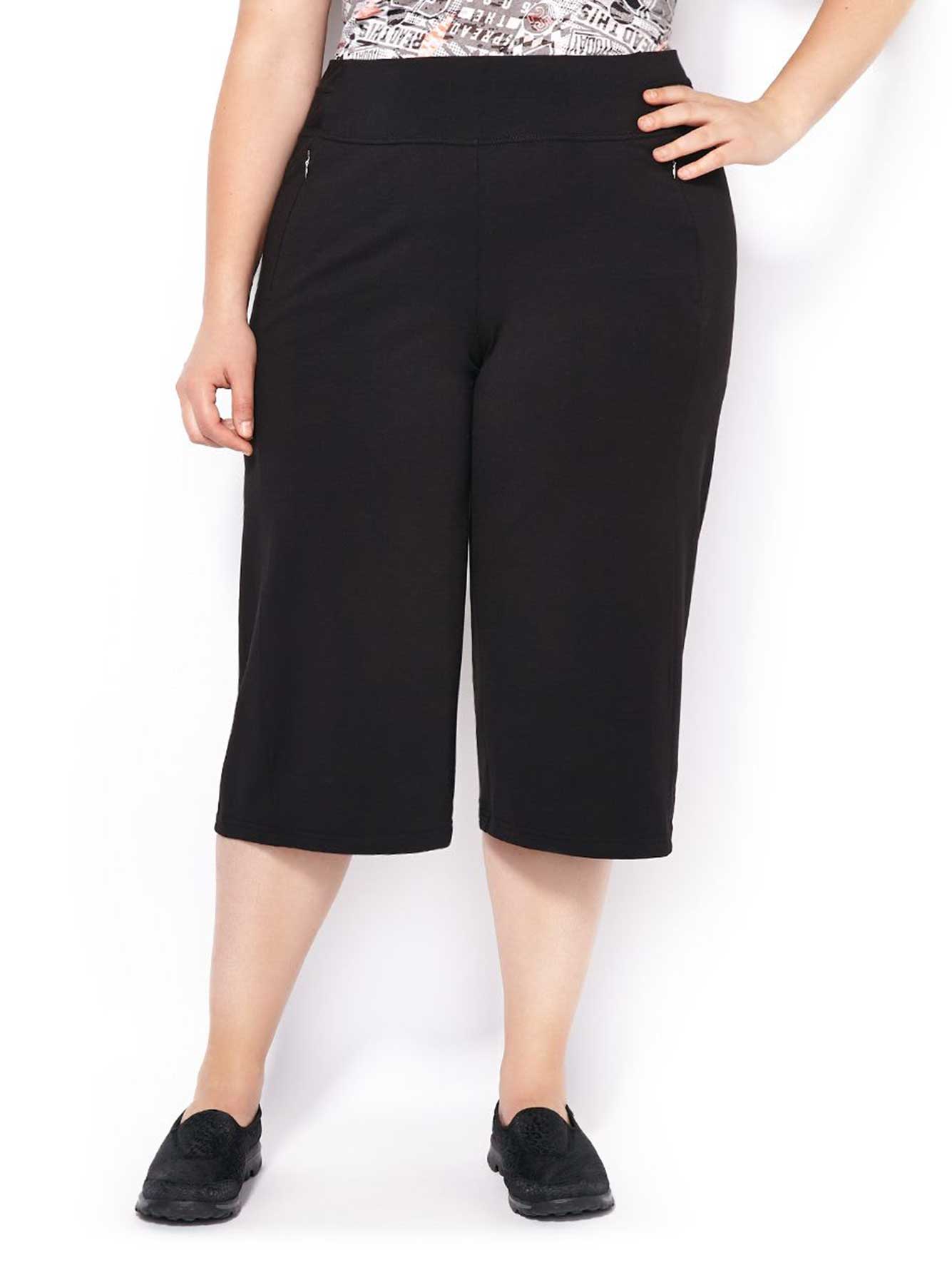 plus size capri joggers