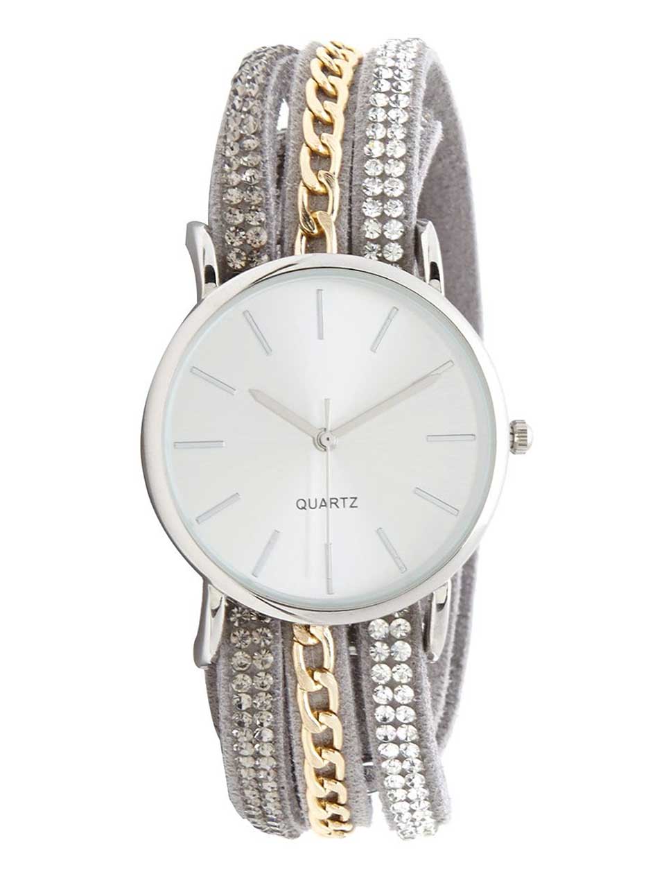 Wrap Around Metallic Watch Wrap Around Metallic Watch