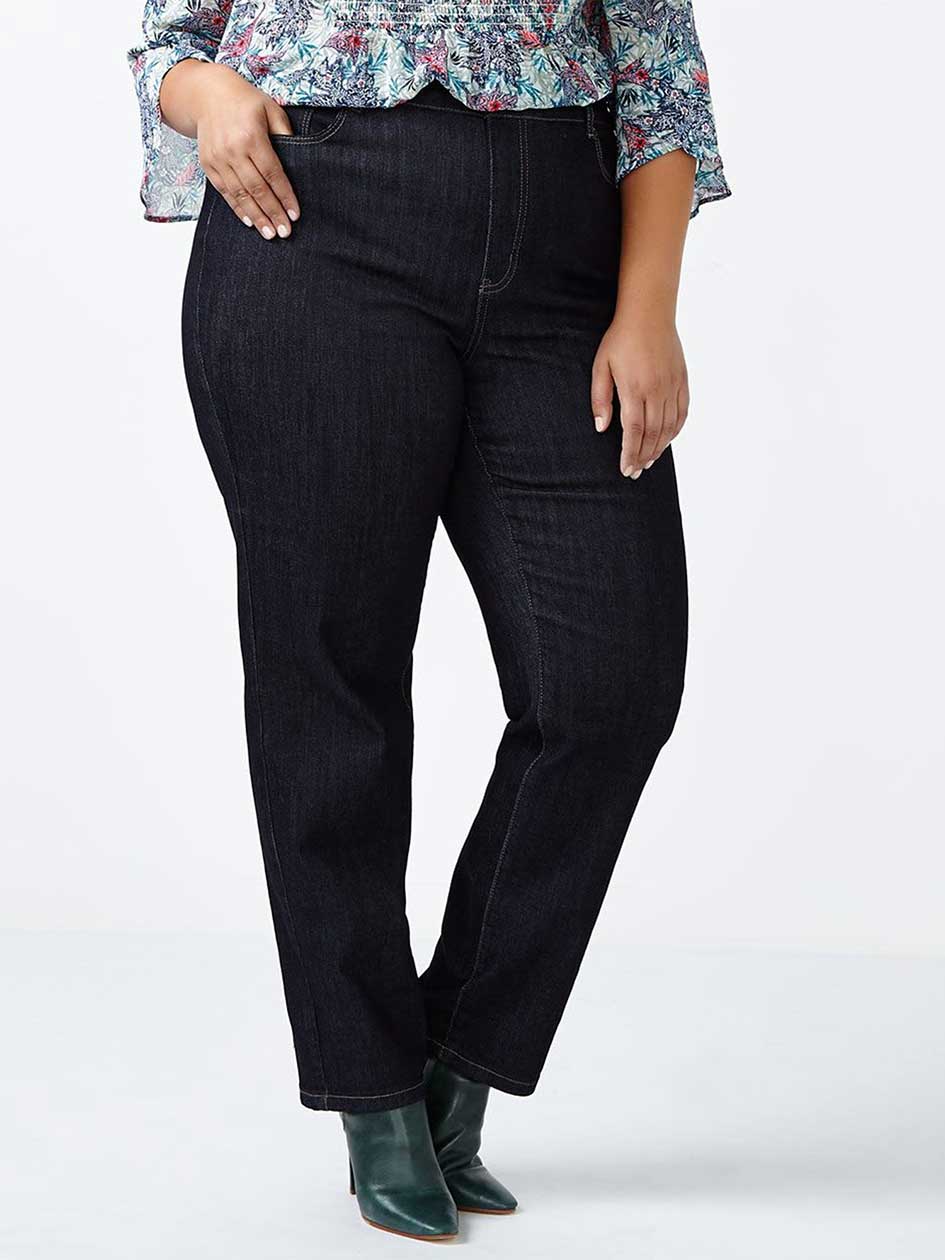 d/c JEANS Petite Curvy Fit Straight Leg Jean d/c JEANS Petite Curvy Fit Straight Leg Jean