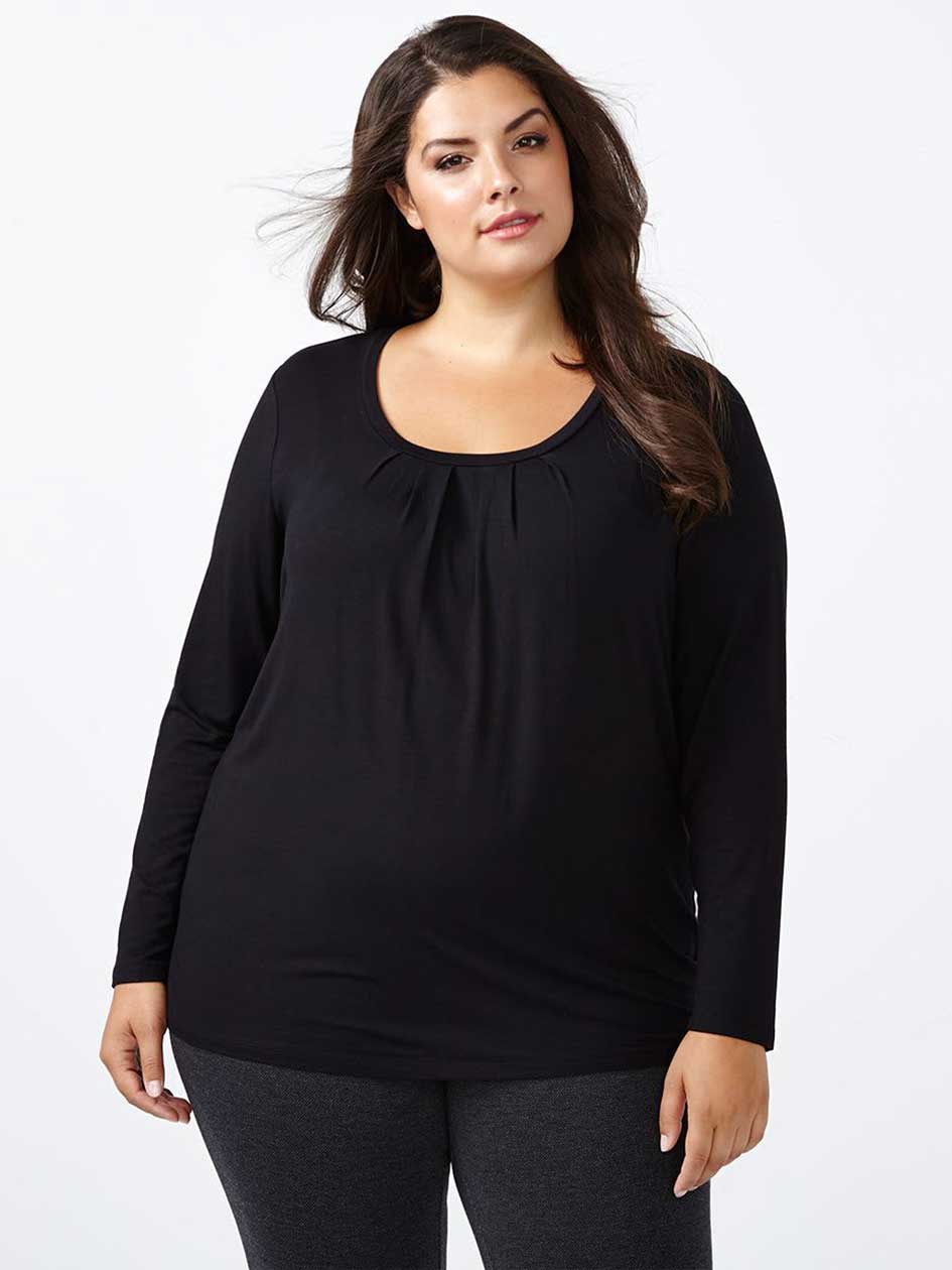 Girlfriend Fit Long Sleeve Scoop Neck T-Shirt Girlfriend Fit Long Sleeve Scoop Neck T-Shirt