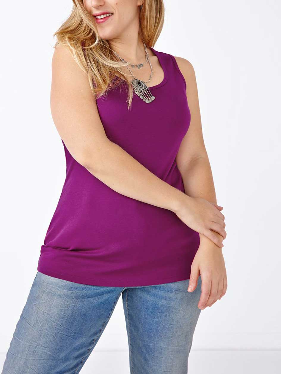 Shaped Fit Basic Tank Top Shaped Fit Basic Tank Top