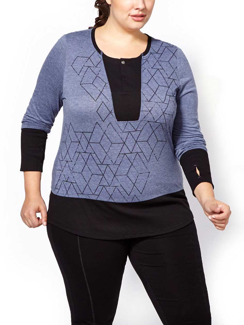 Sports - Plus-Size Long Sleeve Pullover Sports - Plus-Size Long Sleeve Pullover