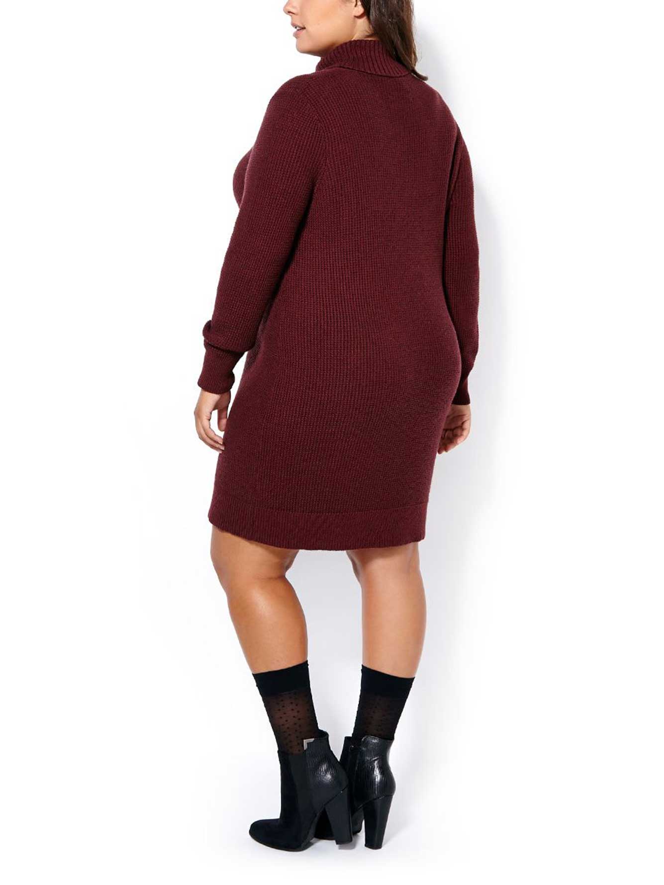 long sleeve turtle neck gown