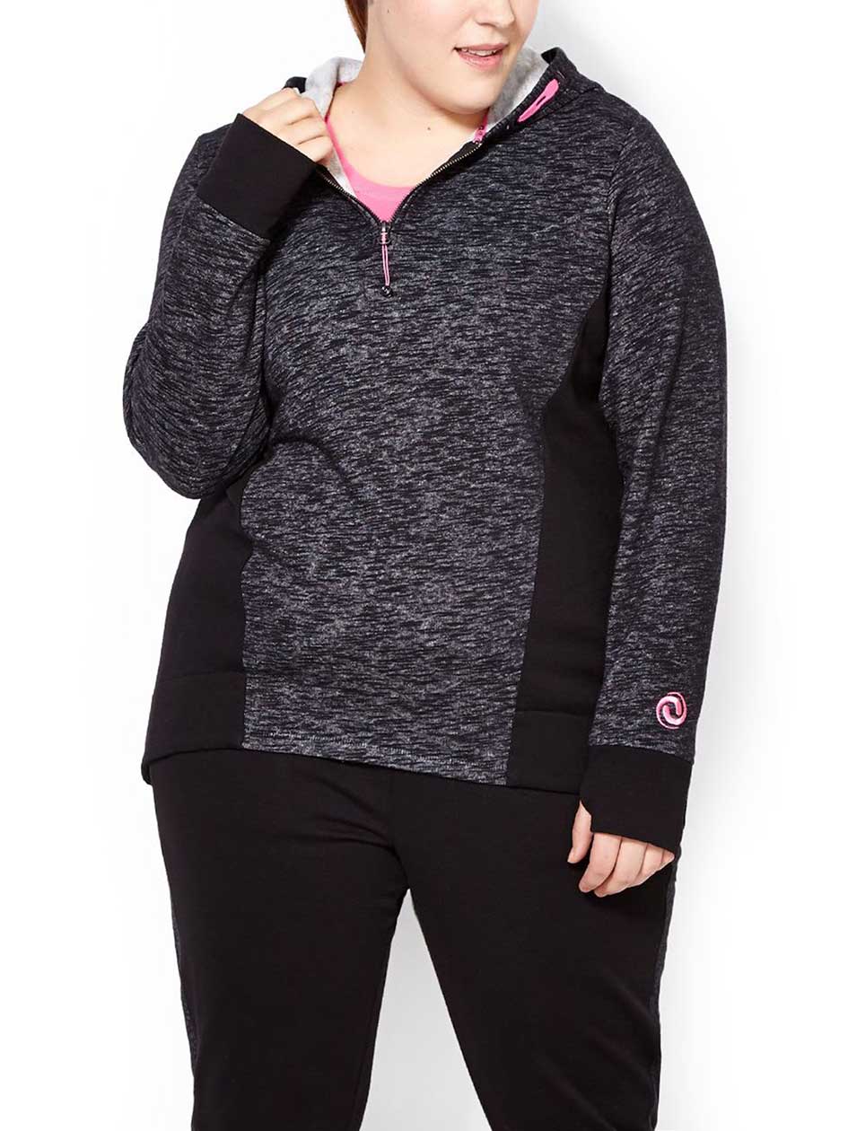 Athleisure - Plus-Size Long Sleeve Hoodie Athleisure - Plus-Size Long Sleeve Hoodie