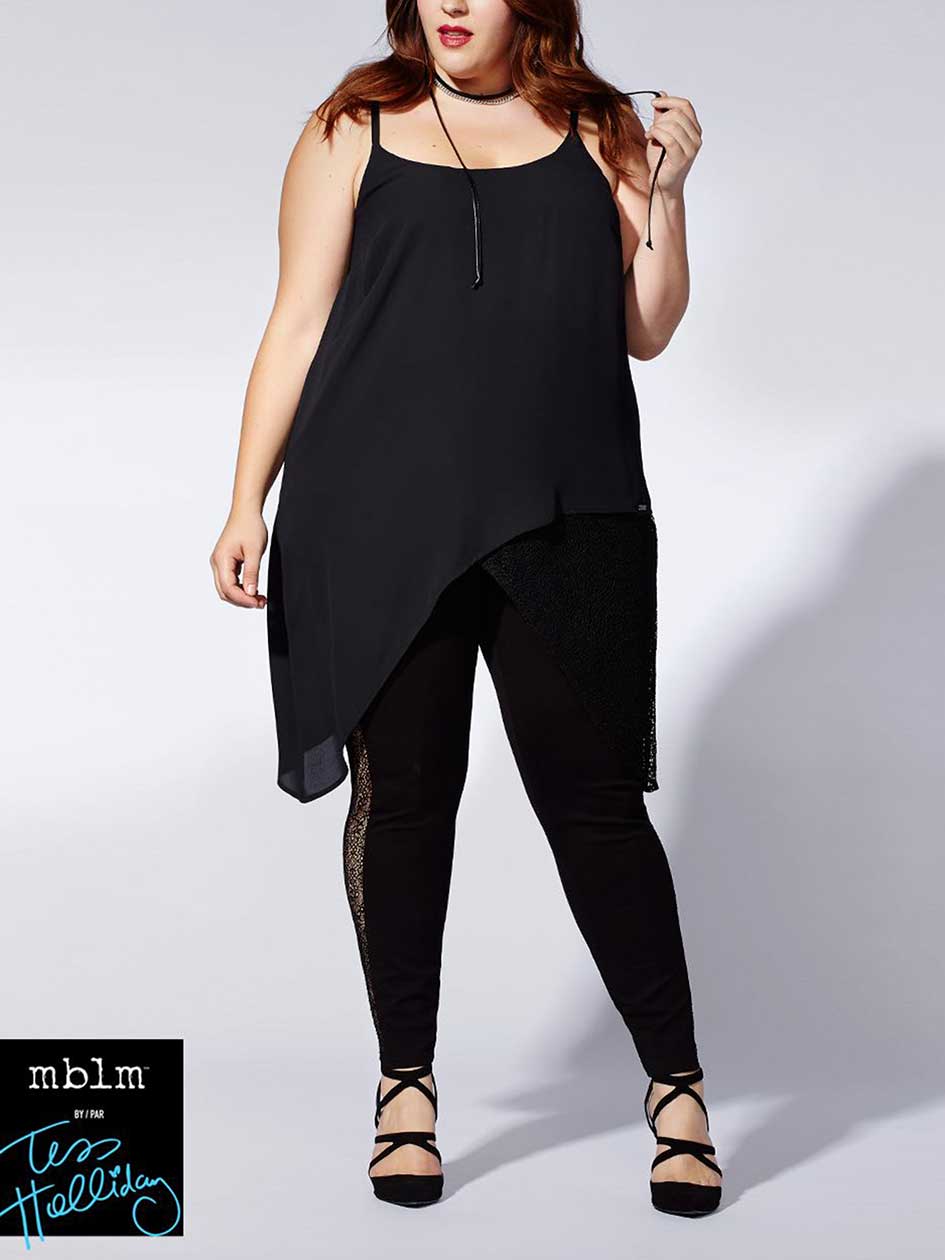 Tess Holliday - Sleeveless Sharkbite Tunic Tess Holliday - Sleeveless Sharkbite Tunic
