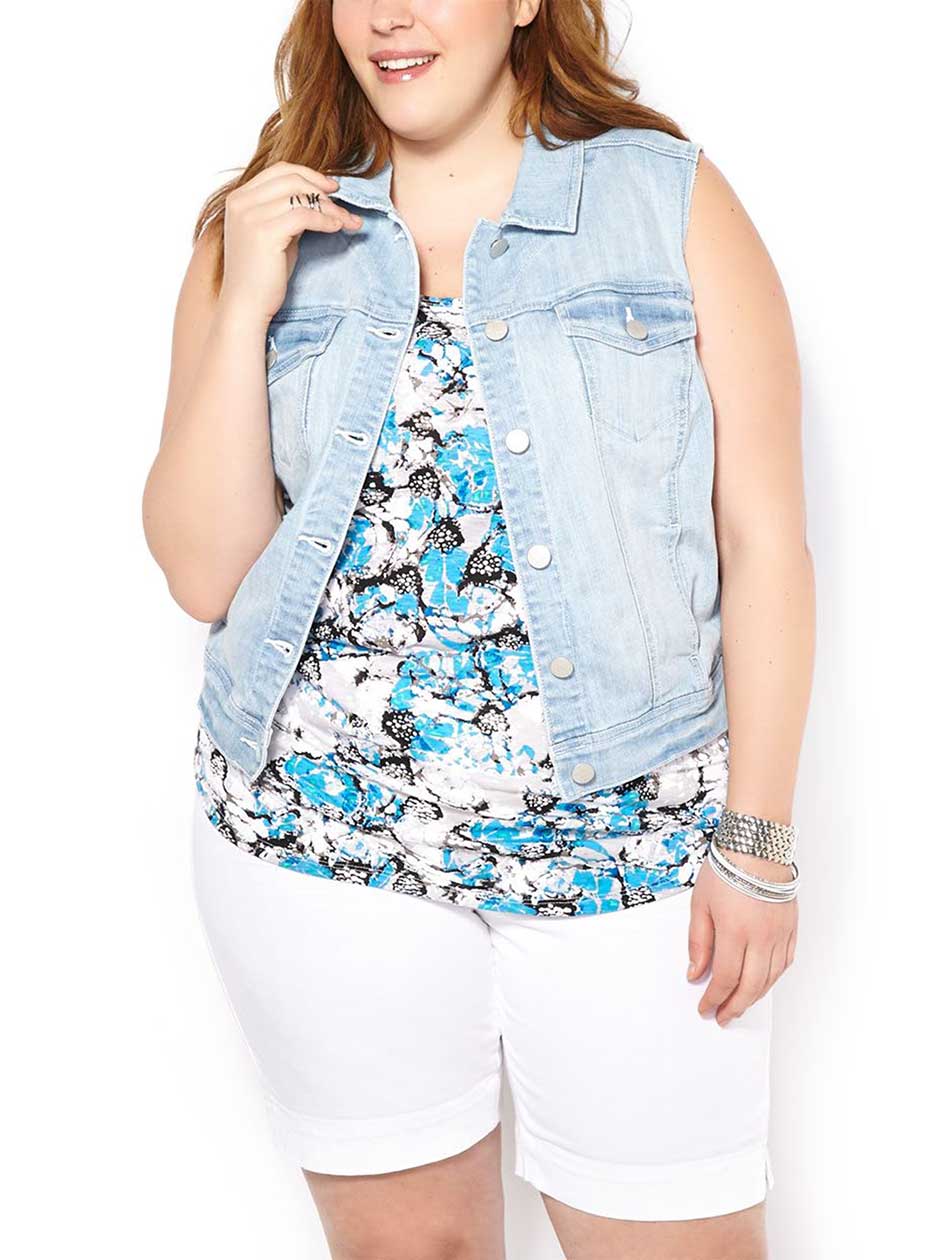 d/c JEANS Sleeveless Denim Vest d/c JEANS Sleeveless Denim Vest