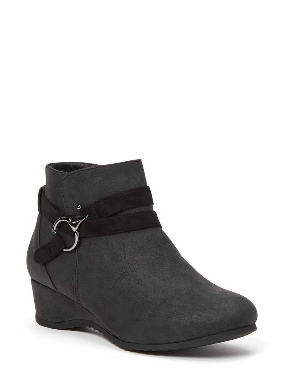 Wide-Width Wedge Booties Wide-Width Wedge Booties