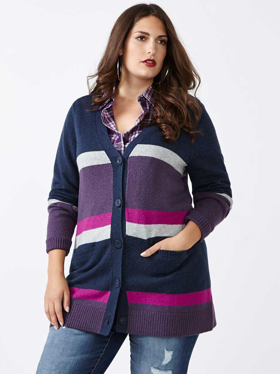 d/c JEANS Long Sleeve Patterned Cardigan d/c JEANS Long Sleeve Patterned Cardigan