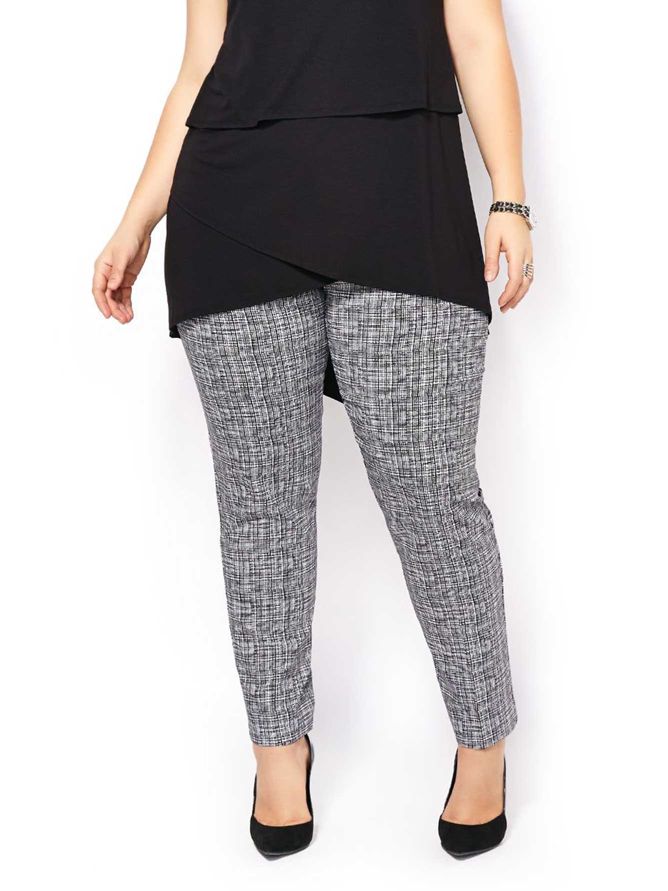 printed ankle length pants