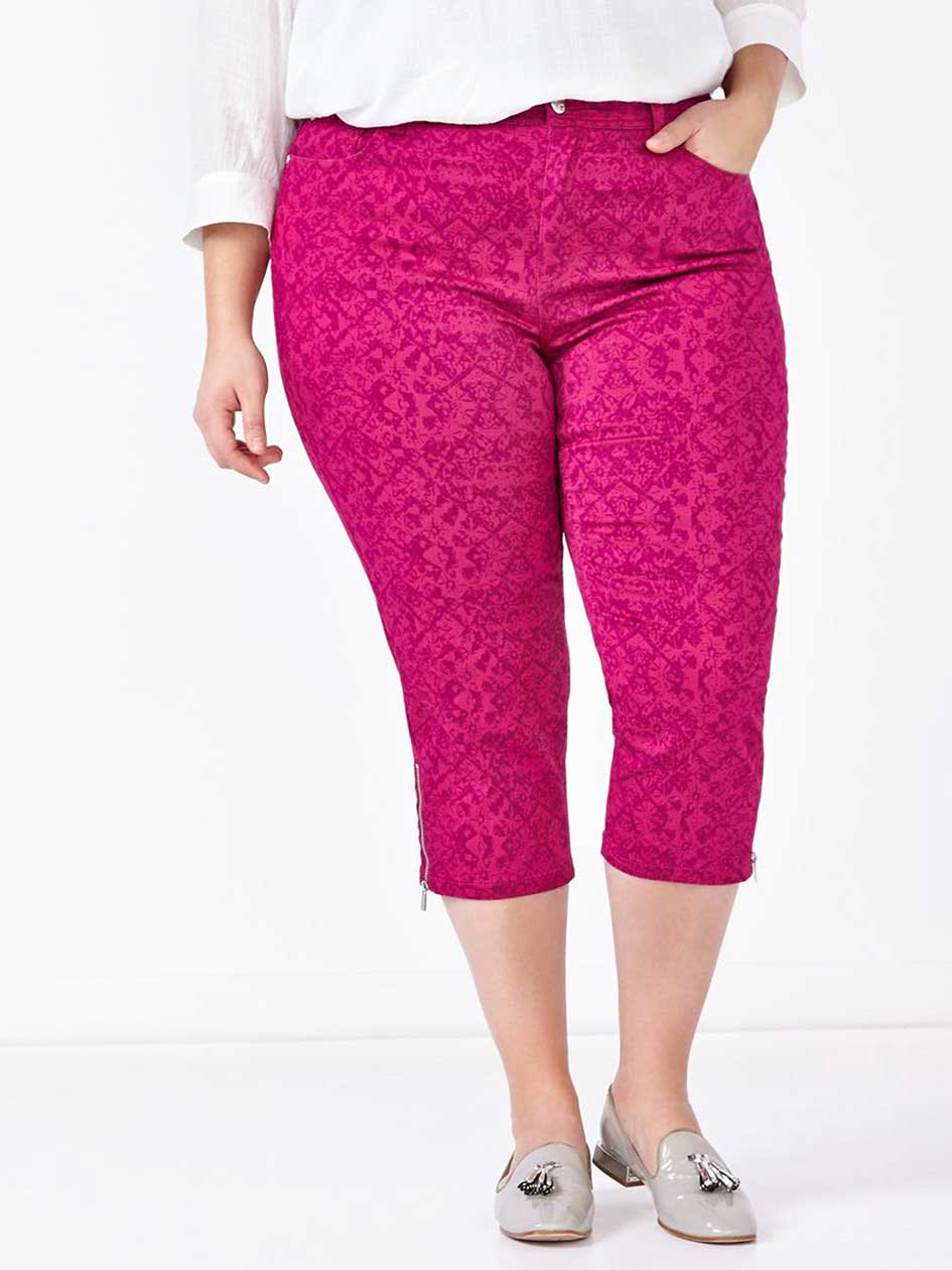 d/c JEANS Printed Jean Legging Capri d/c JEANS Printed Jean Legging Capri