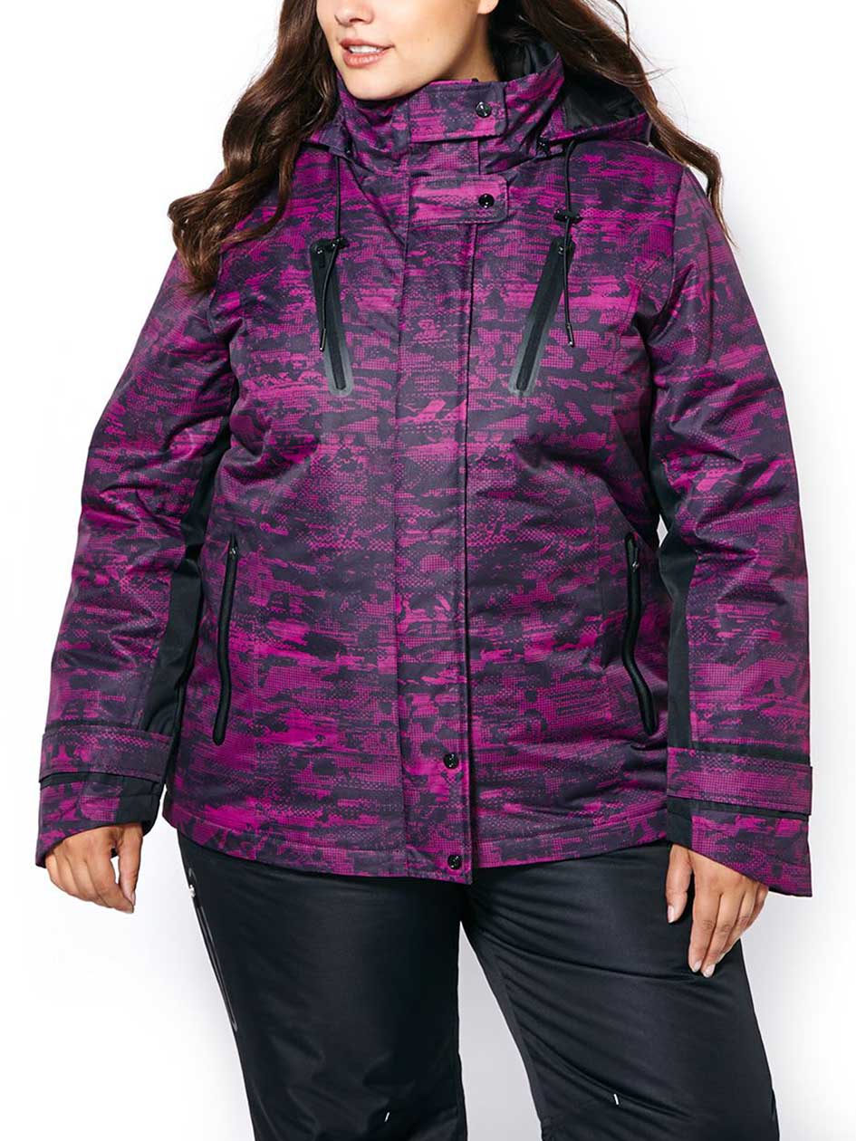 ActiveZone Plus-Size Printed 3-in-1 Jacket ActiveZone Plus-Size Printed 3-in-1 Jacket