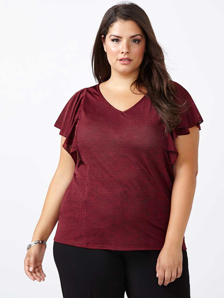 Flutter Sleeve Top Flutter Sleeve Top