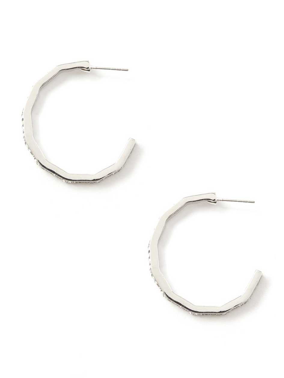 Hoop Earrings with Rhinestones Hoop Earrings with Rhinestones