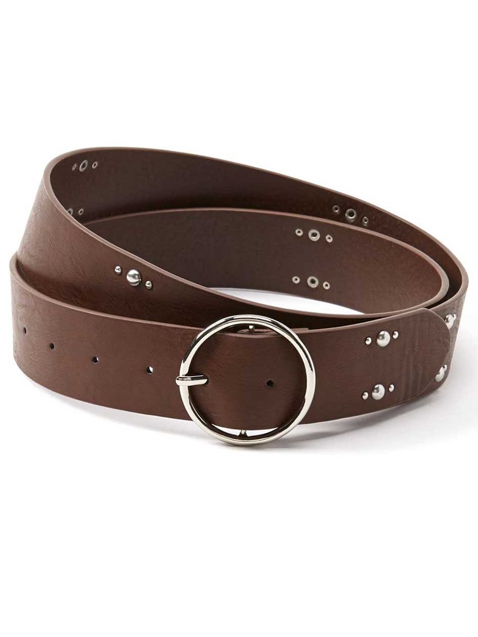 Studded Faux-Leather Belt Studded Faux-Leather Belt