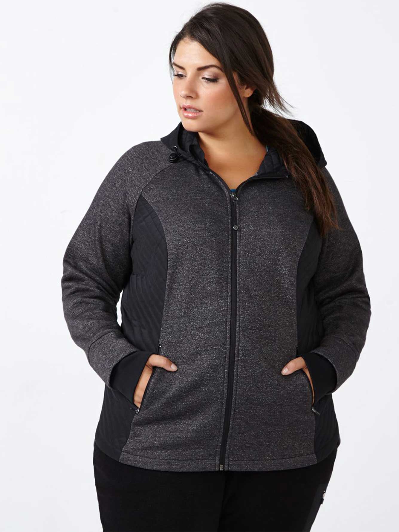 Sports PlusSize Hooded Jacket Penningtons