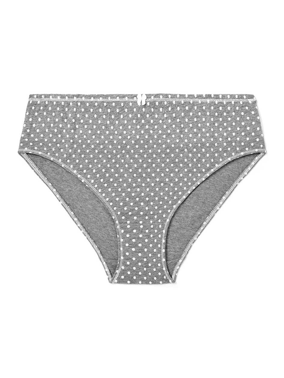 Ti Voglio Printed Cotton High Cut Brief Panty Ti Voglio Printed Cotton High Cut Brief Panty