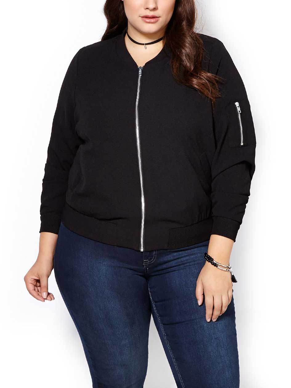 Long Sleeve Bomber Jacket Long Sleeve Bomber Jacket