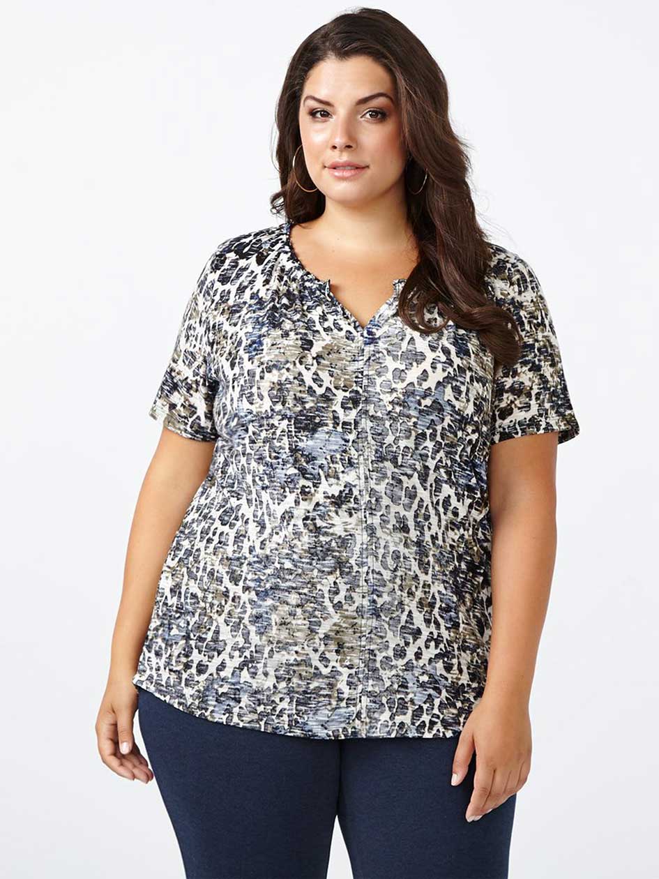 Girlfriend Fit Printed T-Shirt Girlfriend Fit Printed T-Shirt