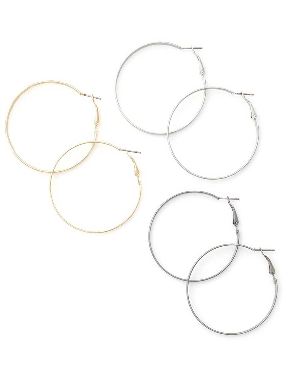 Set of 3 Hoop Earrings Set of 3 Hoop Earrings