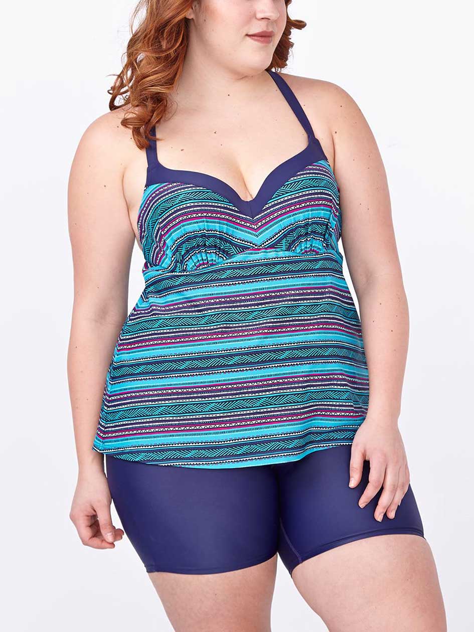 Sea - Printed Tankini Swim Top Sea - Printed Tankini Swim Top