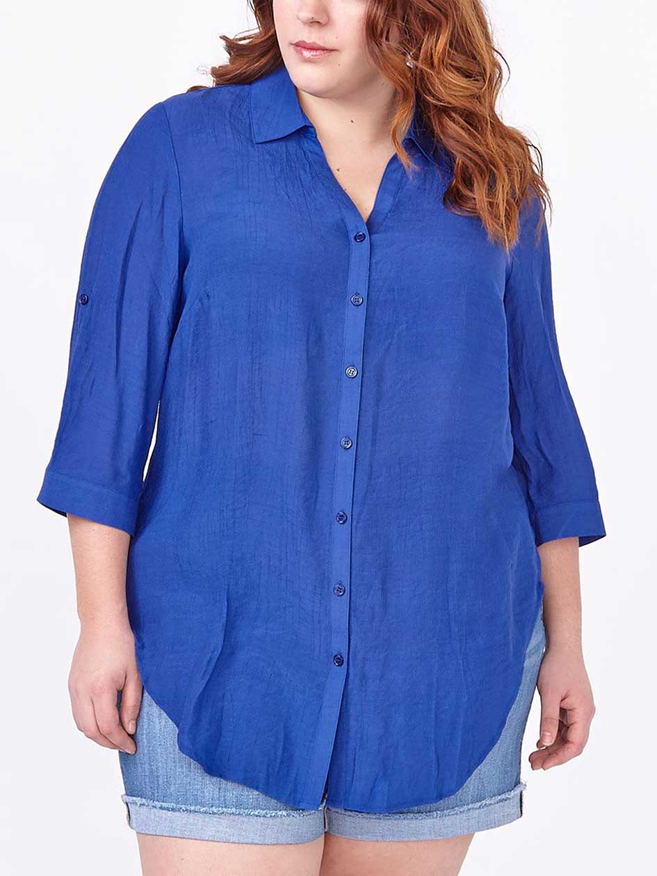 d/c JEANS 3/4 Sleeve Shirt d/c JEANS 3/4 Sleeve Shirt