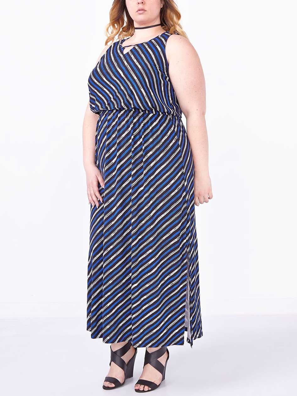 Sleeveless Printed Maxi Dress Sleeveless Printed Maxi Dress