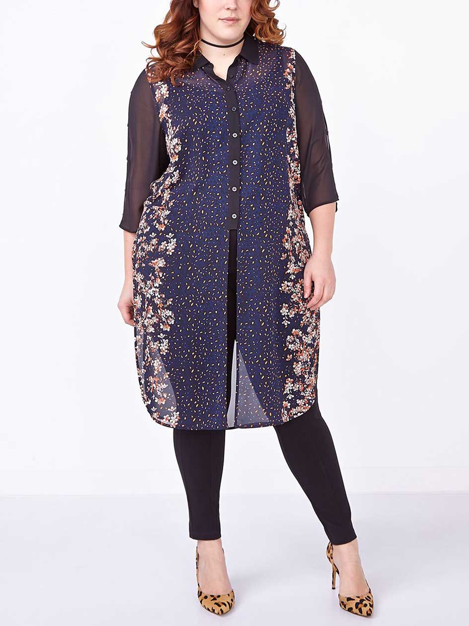 3/4 Sleeve Printed Tunic 3/4 Sleeve Printed Tunic