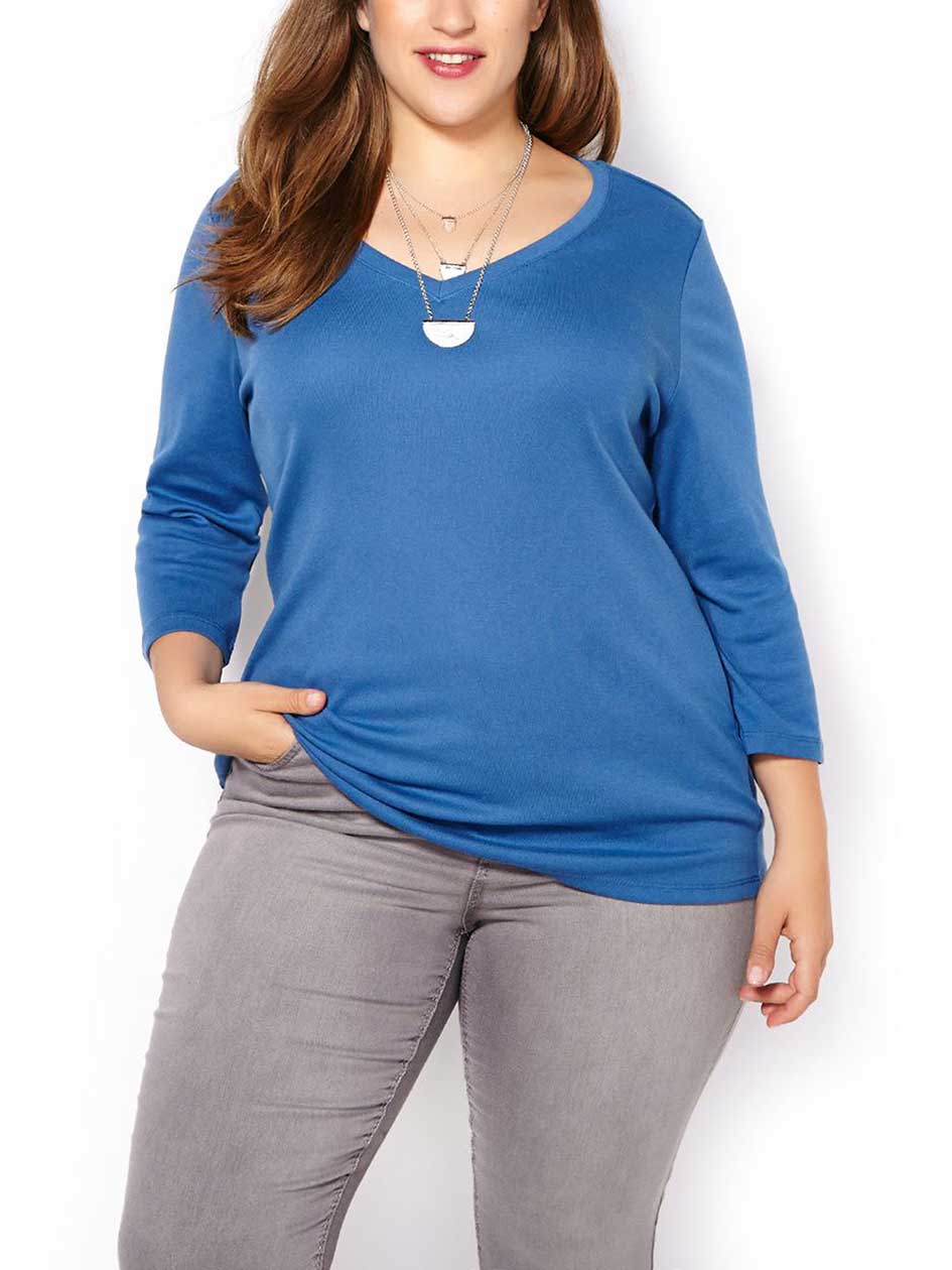 Shaped Fit 3/4 Sleeve T-Shirt Shaped Fit 3/4 Sleeve T-Shirt