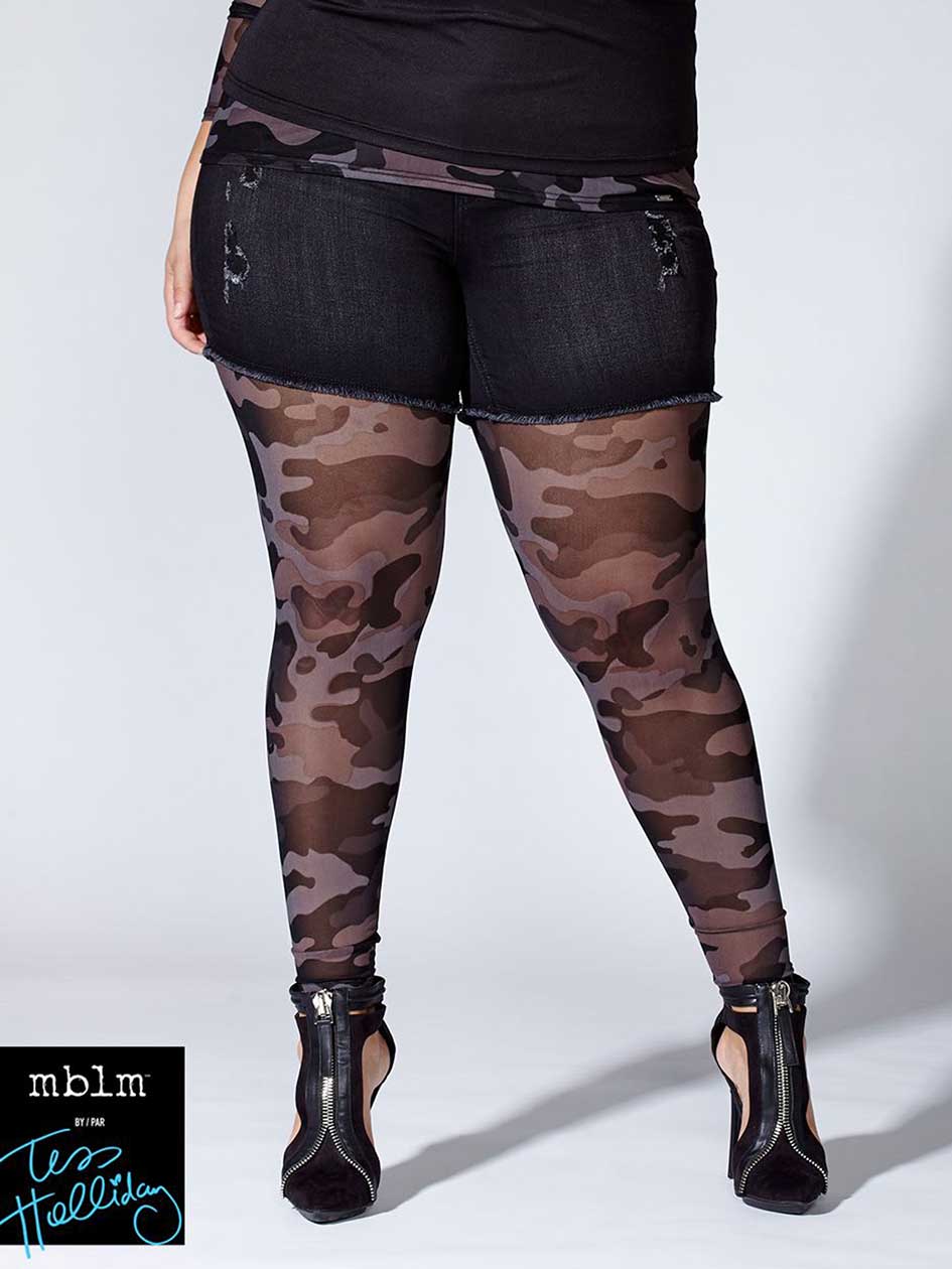 Tess Holliday - Printed Camo Tights Tess Holliday - Printed Camo Tights
