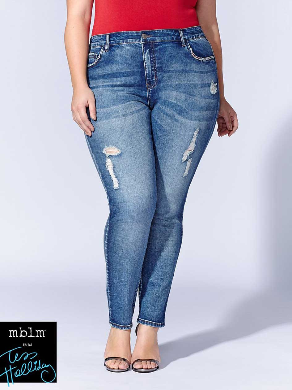 Tess Holliday - Skinny Distressed Jean Tess Holliday - Skinny Distressed Jean