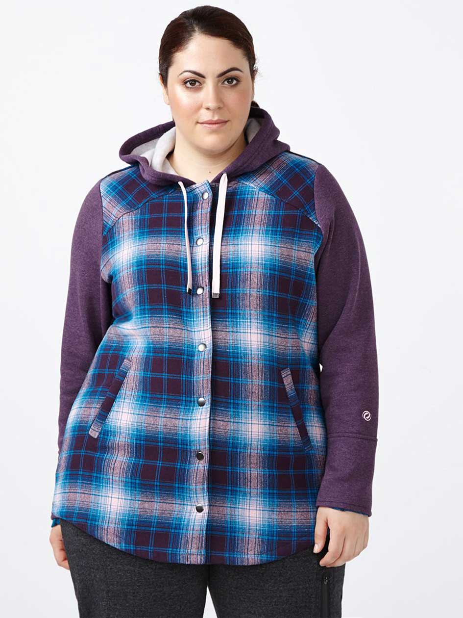 Sports - Plus-Size Plaid Jacket Sports - Plus-Size Plaid Jacket
