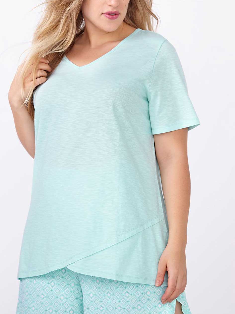 Ti Voglio Short Sleeve Cotton PJ Top Ti Voglio Short Sleeve Cotton PJ Top