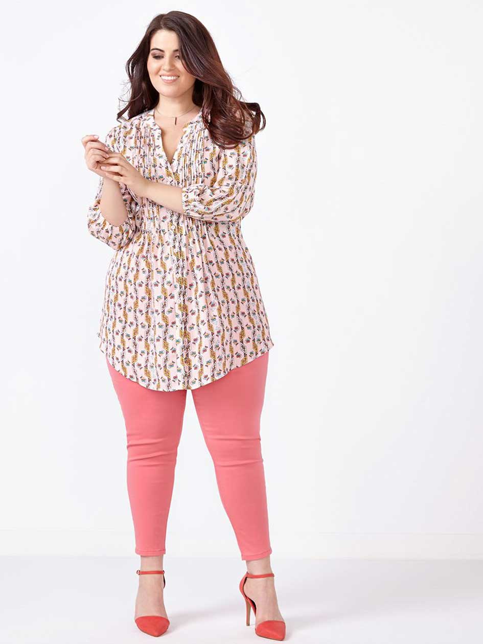 MELISSA McCARTHY Coloured Pencil Ankle Jean.Tea Rose.20 MELISSA McCARTHY Coloured Pencil Ankle Jean.Tea Rose.20