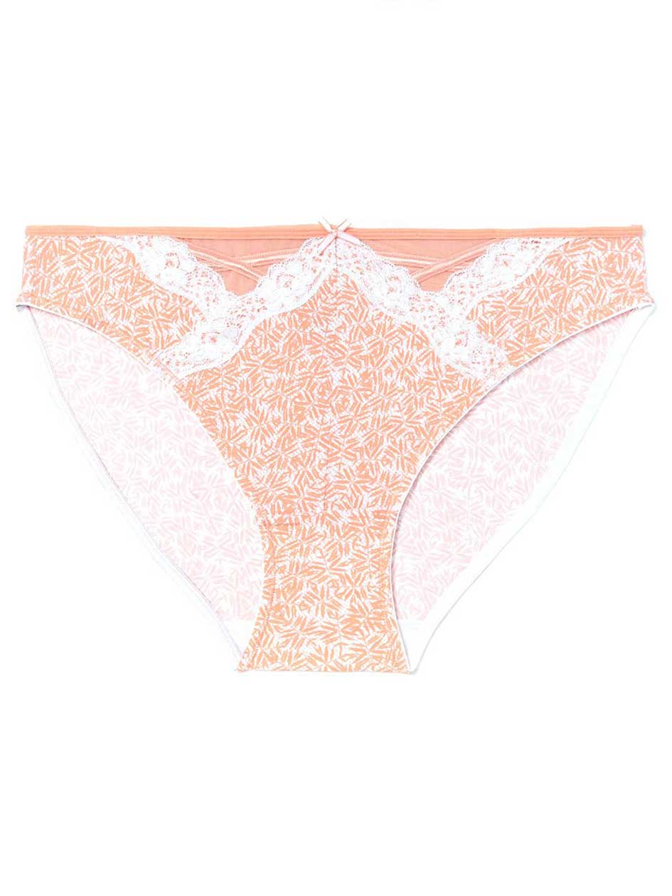 Ti Voglio Printed Bikini Panty with Lace Ti Voglio Printed Bikini Panty with Lace