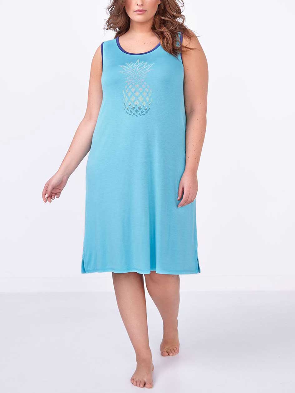 Ti Voglio Sleeveless Printed Sleepshirt Ti Voglio Sleeveless Printed Sleepshirt